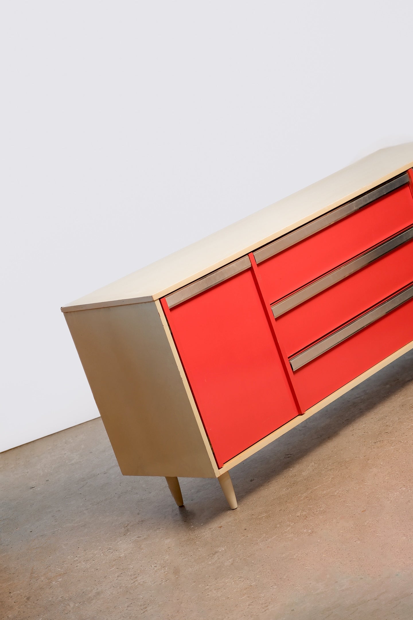 MCM Red Credenza By Viscol