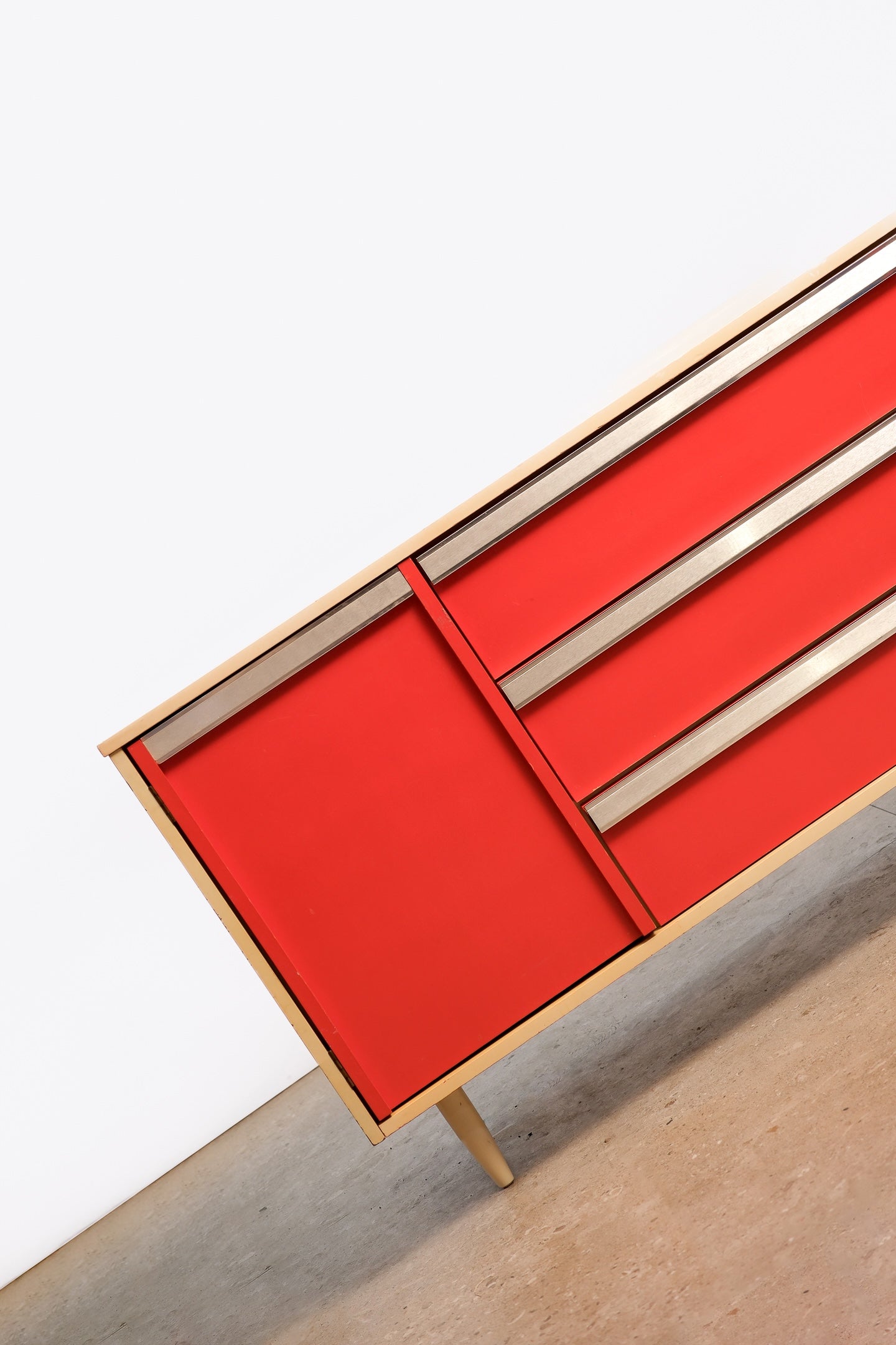 MCM Red Credenza By Viscol