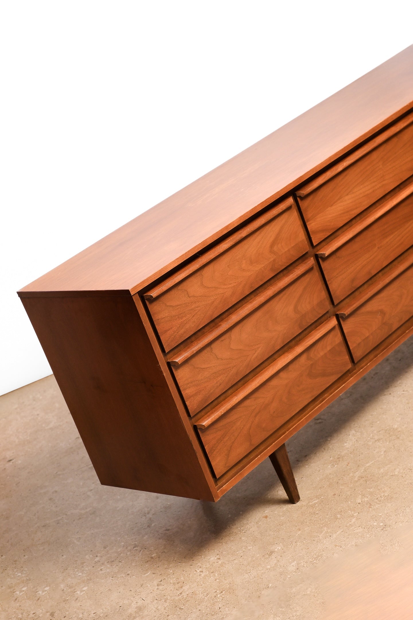 MCM Dark Walnut Wide Dresser By HPL