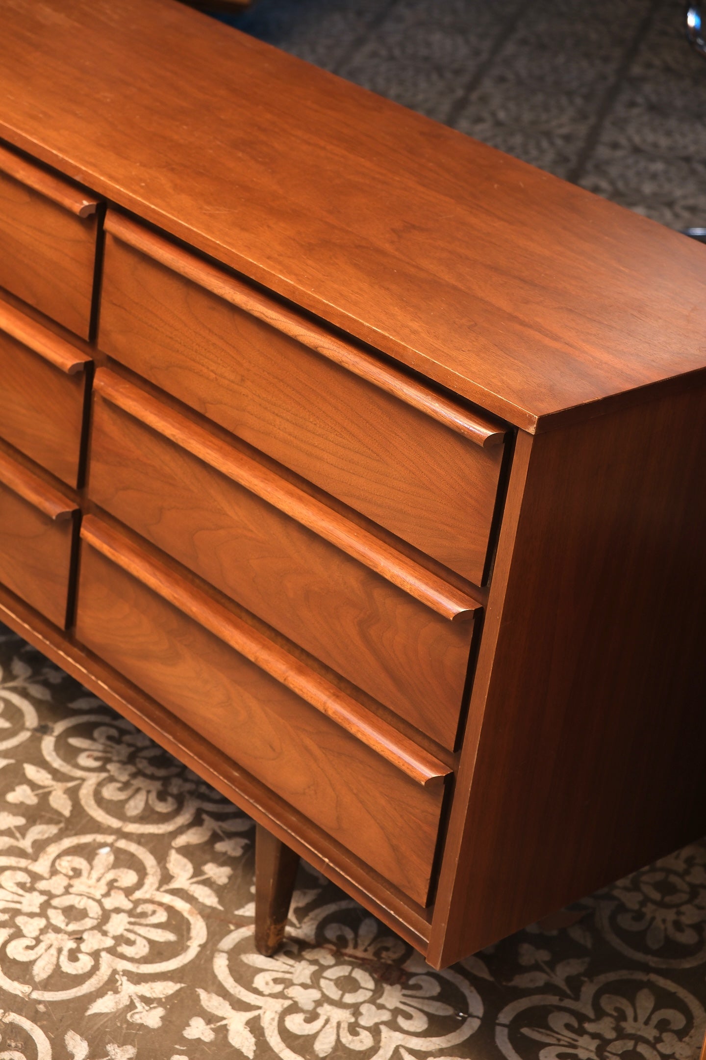 MCM Dark Walnut Wide Dresser By HPL