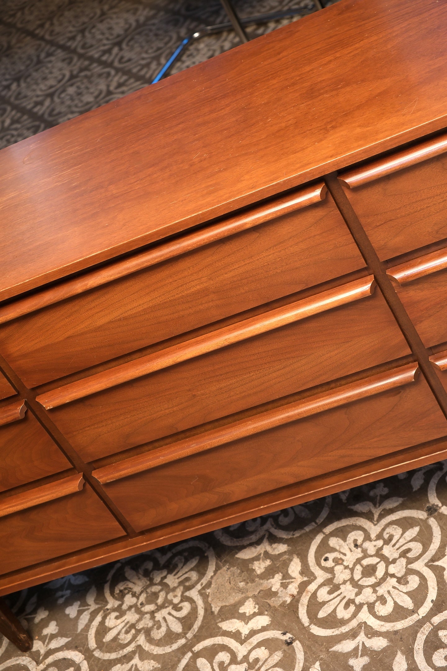 MCM Dark Walnut Wide Dresser By HPL
