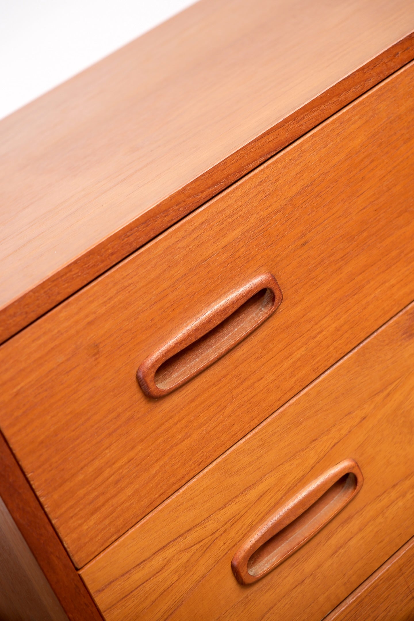 MCM Teak Tallboy Dresser By Domino Møbler