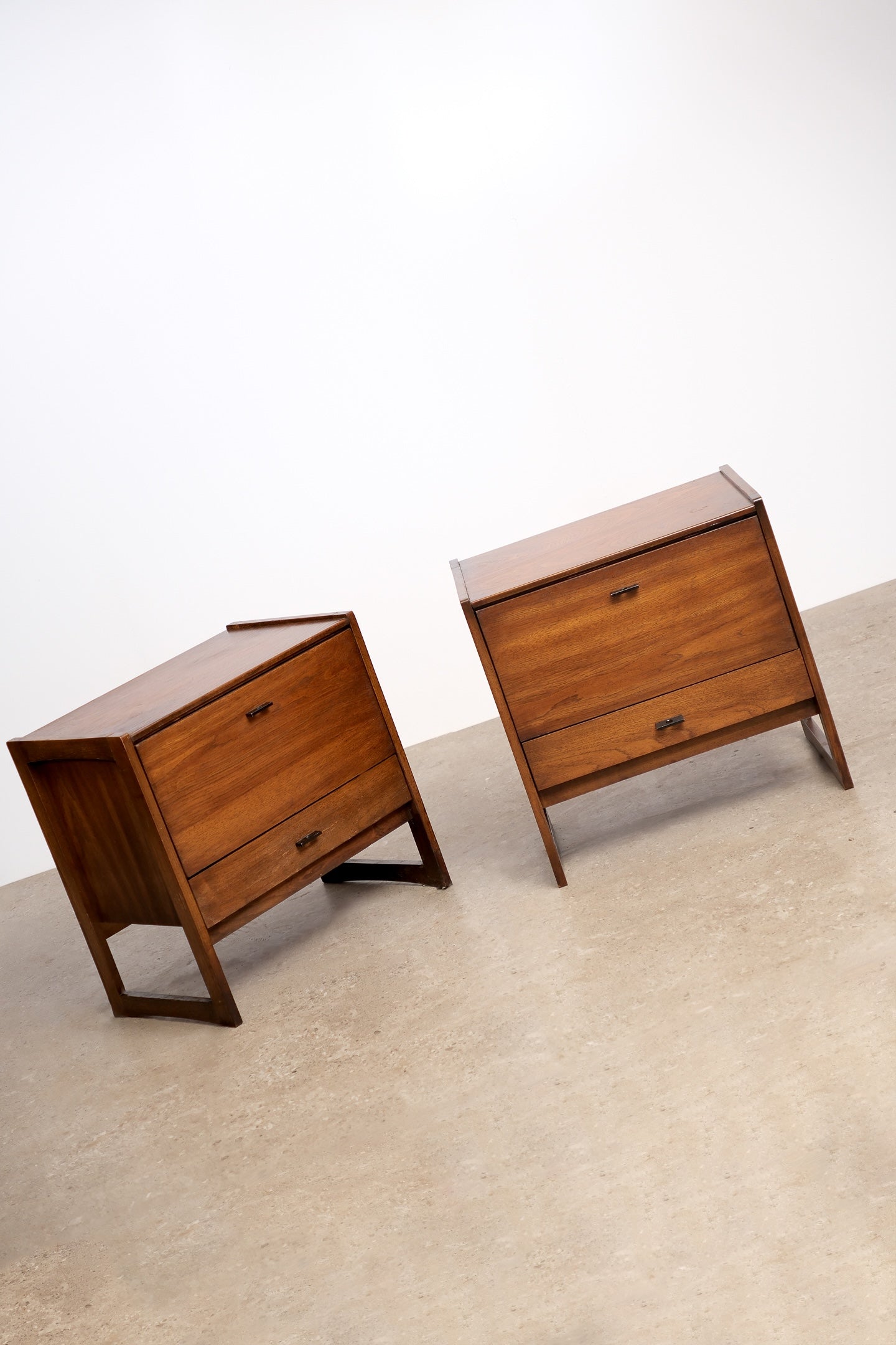 MCM Dark Walnut Nightstand Set