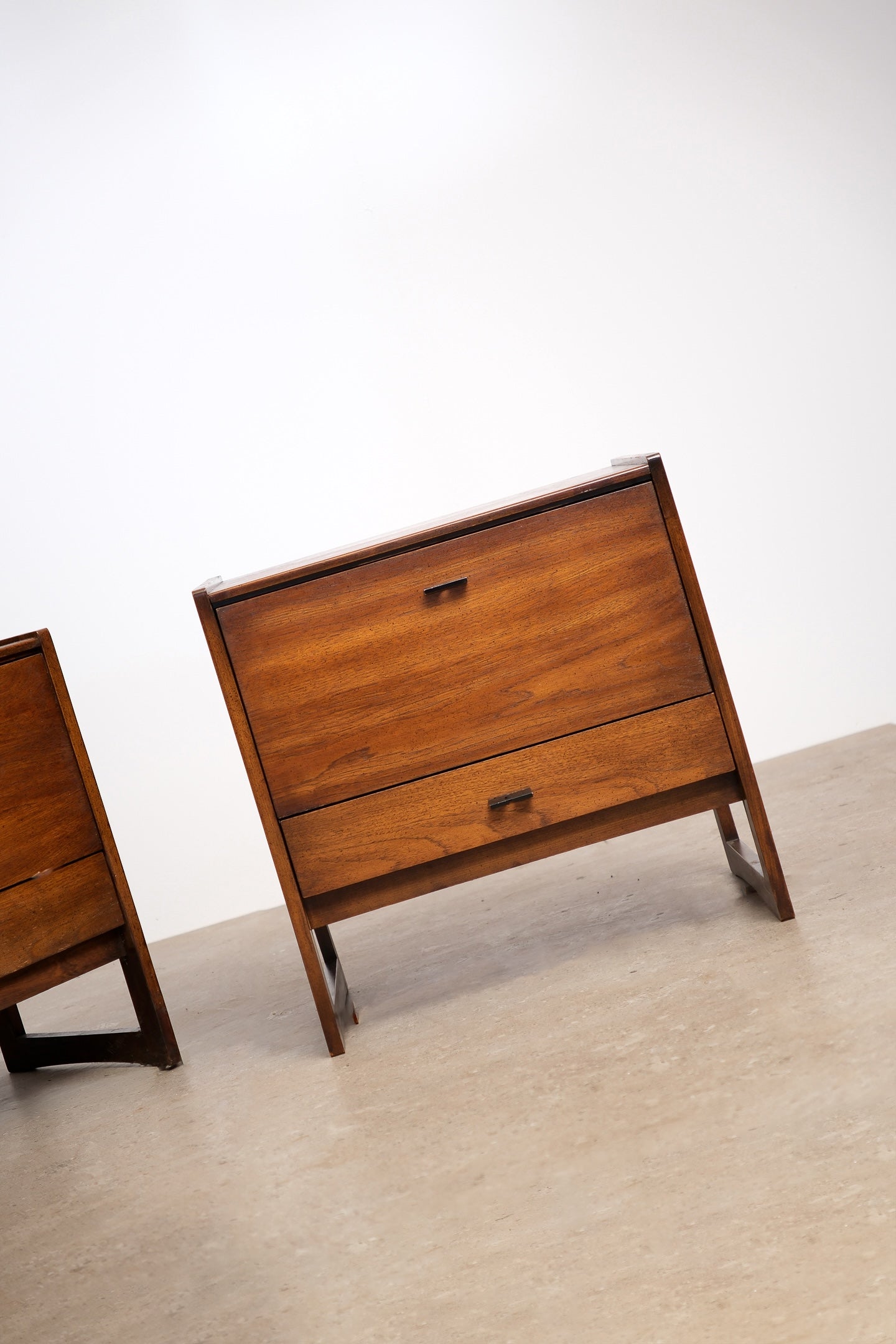 MCM Dark Walnut Nightstand Set