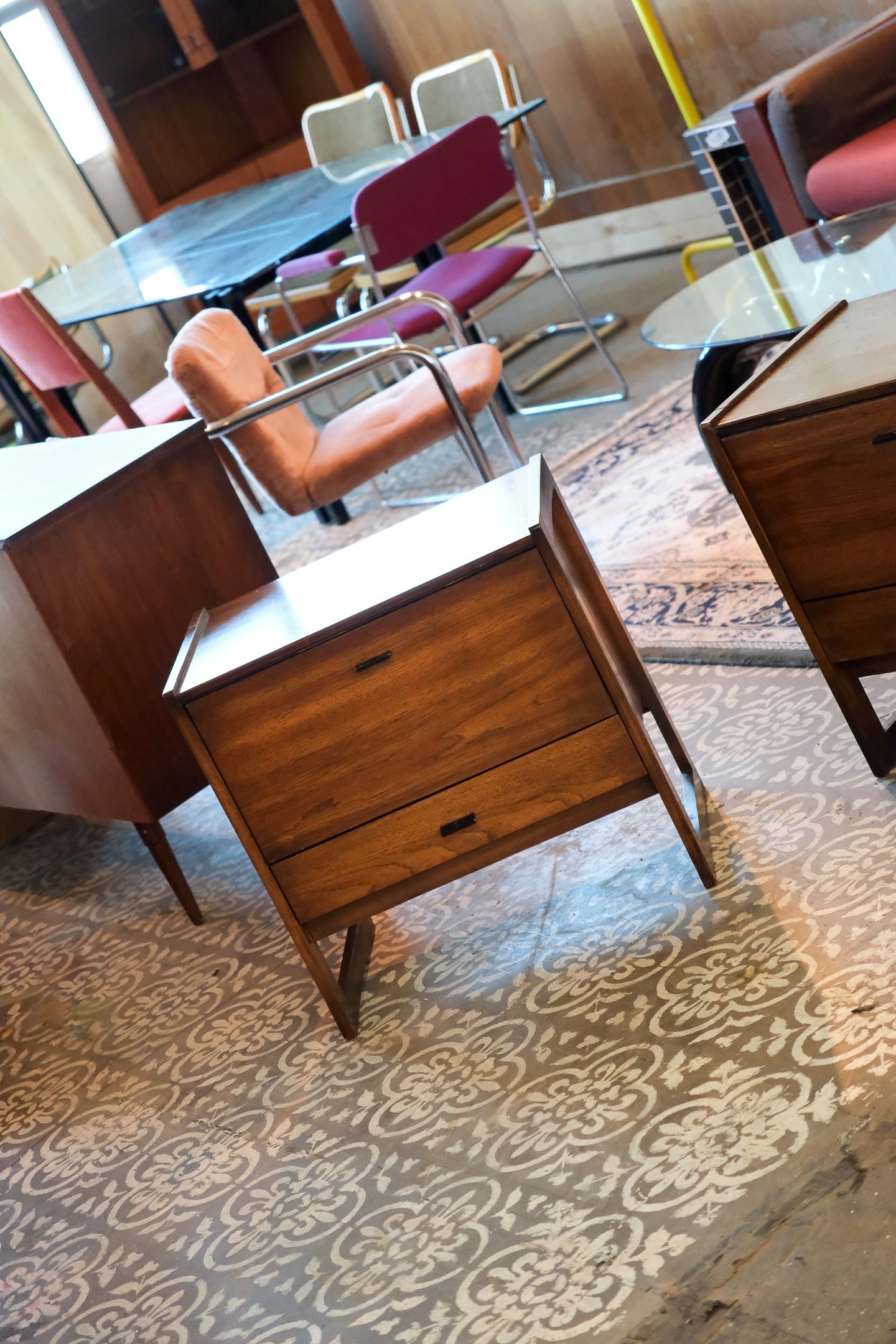 MCM Dark Walnut Nightstand Set