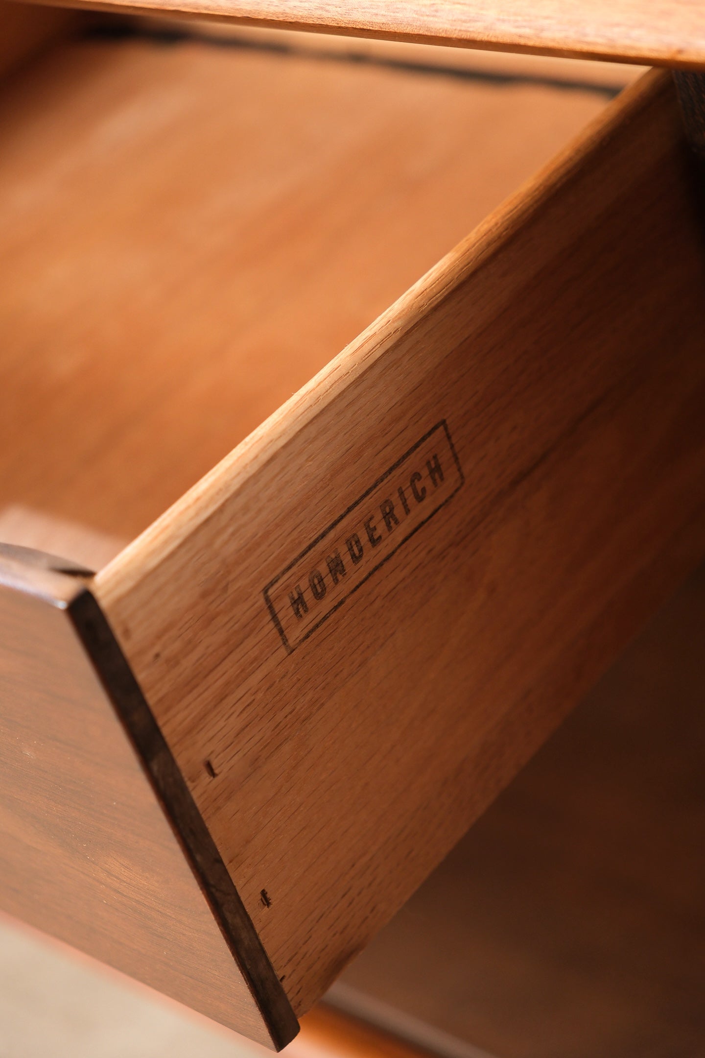 MCM Dark Walnut Credenza By Honderich