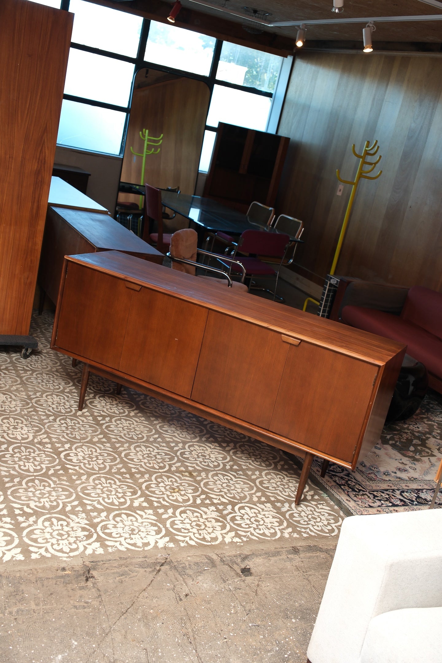 MCM Dark Walnut Credenza By Honderich
