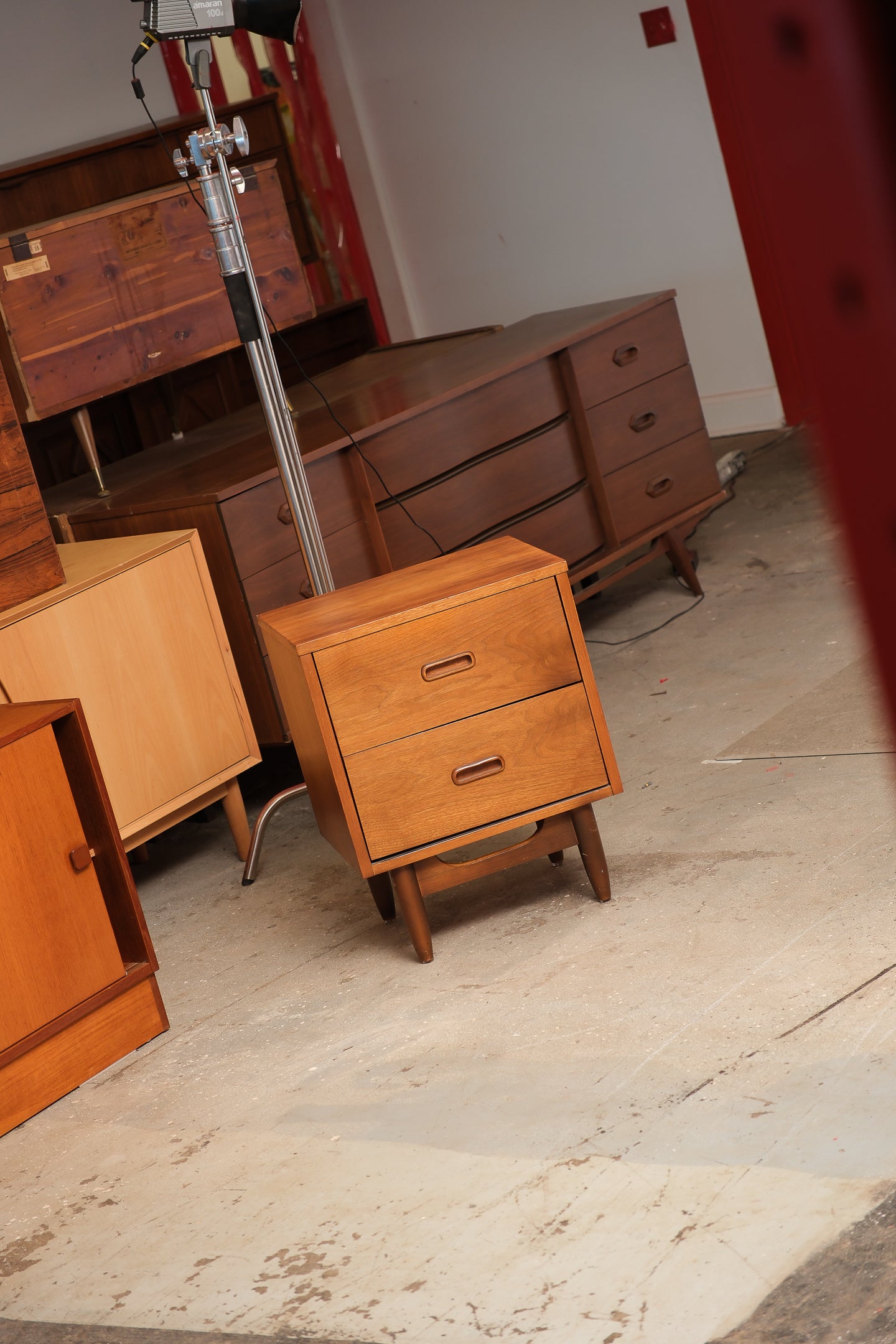 MCM Walnut Nightstand