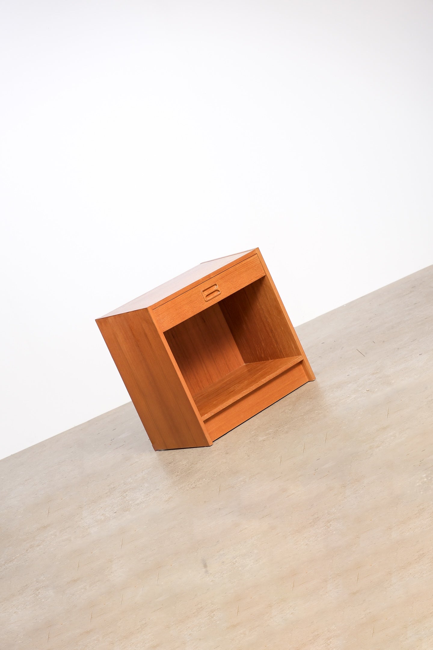 MCM Teak Nightstand By Domino Møbler