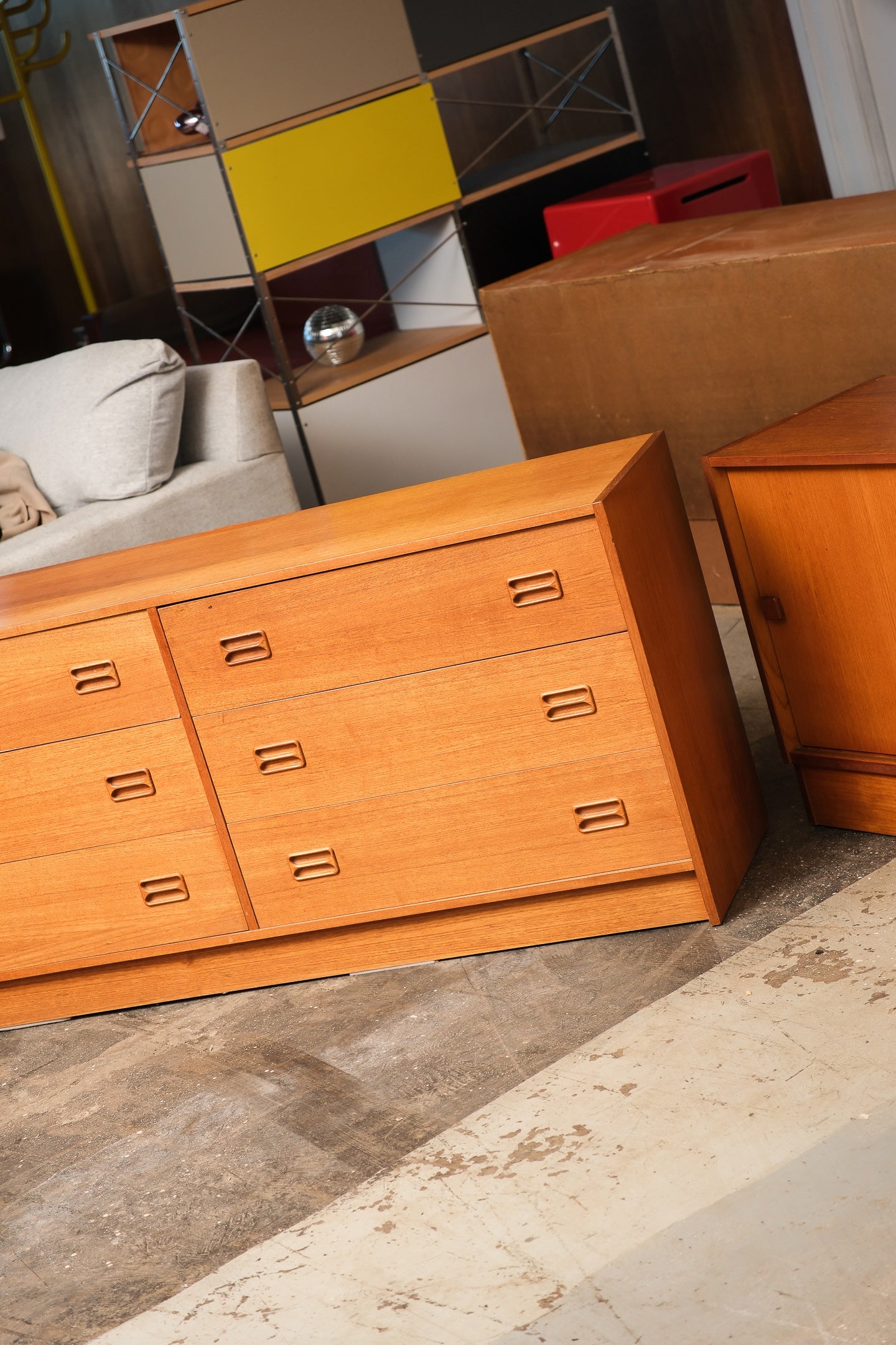 MCM Teak Dresser By Domino Møbler