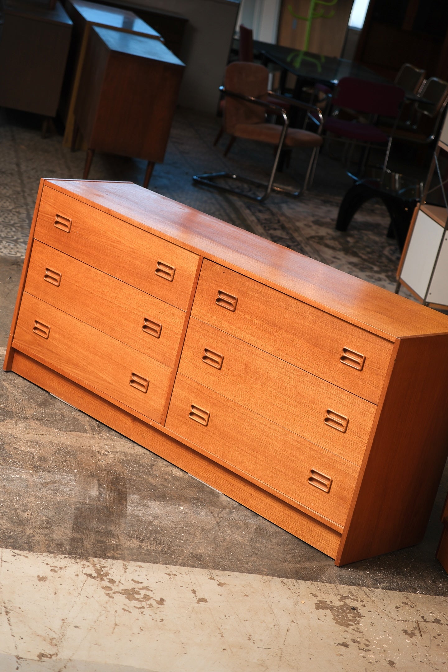 MCM Teak Dresser By Domino Møbler