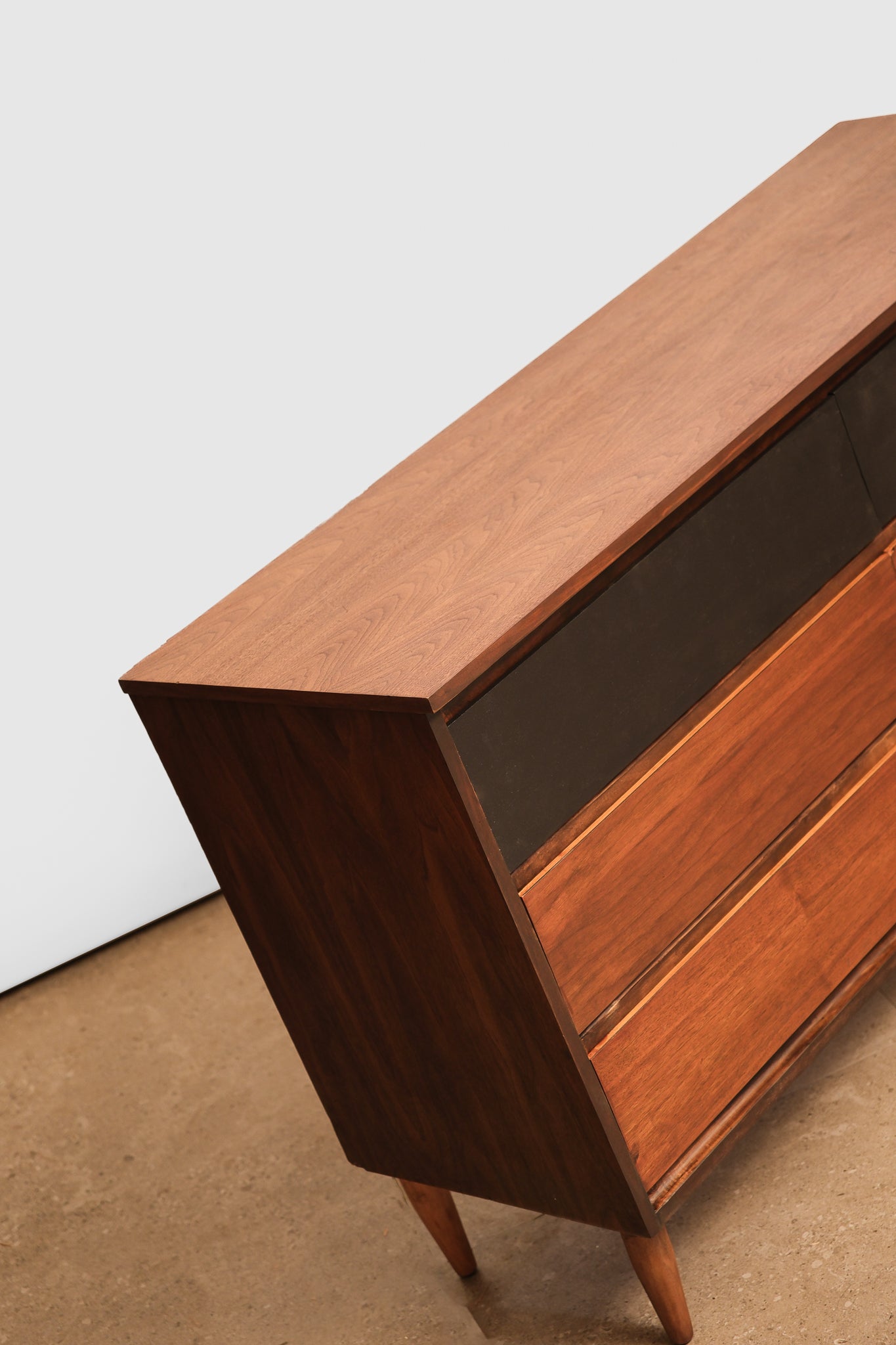 MCM Dark Walnut Wide Dresser