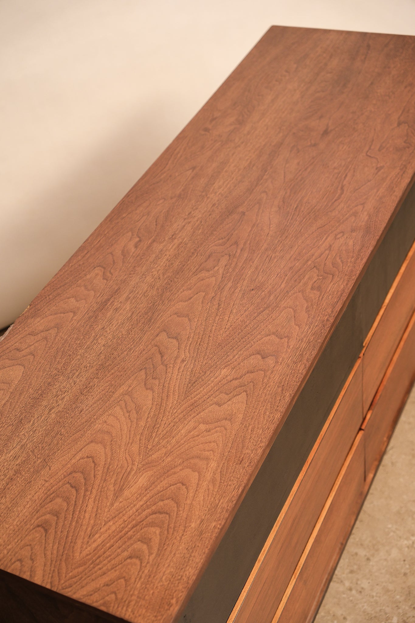 MCM Dark Walnut Wide Dresser