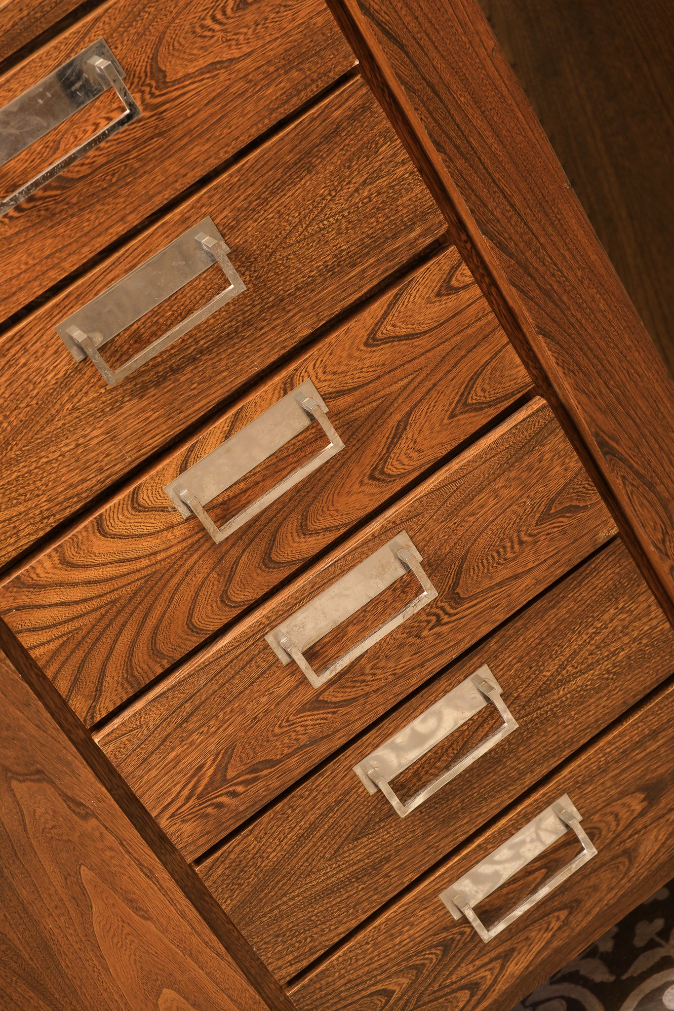 MCM Dark Walnut Tallboy Dresser By Princeville