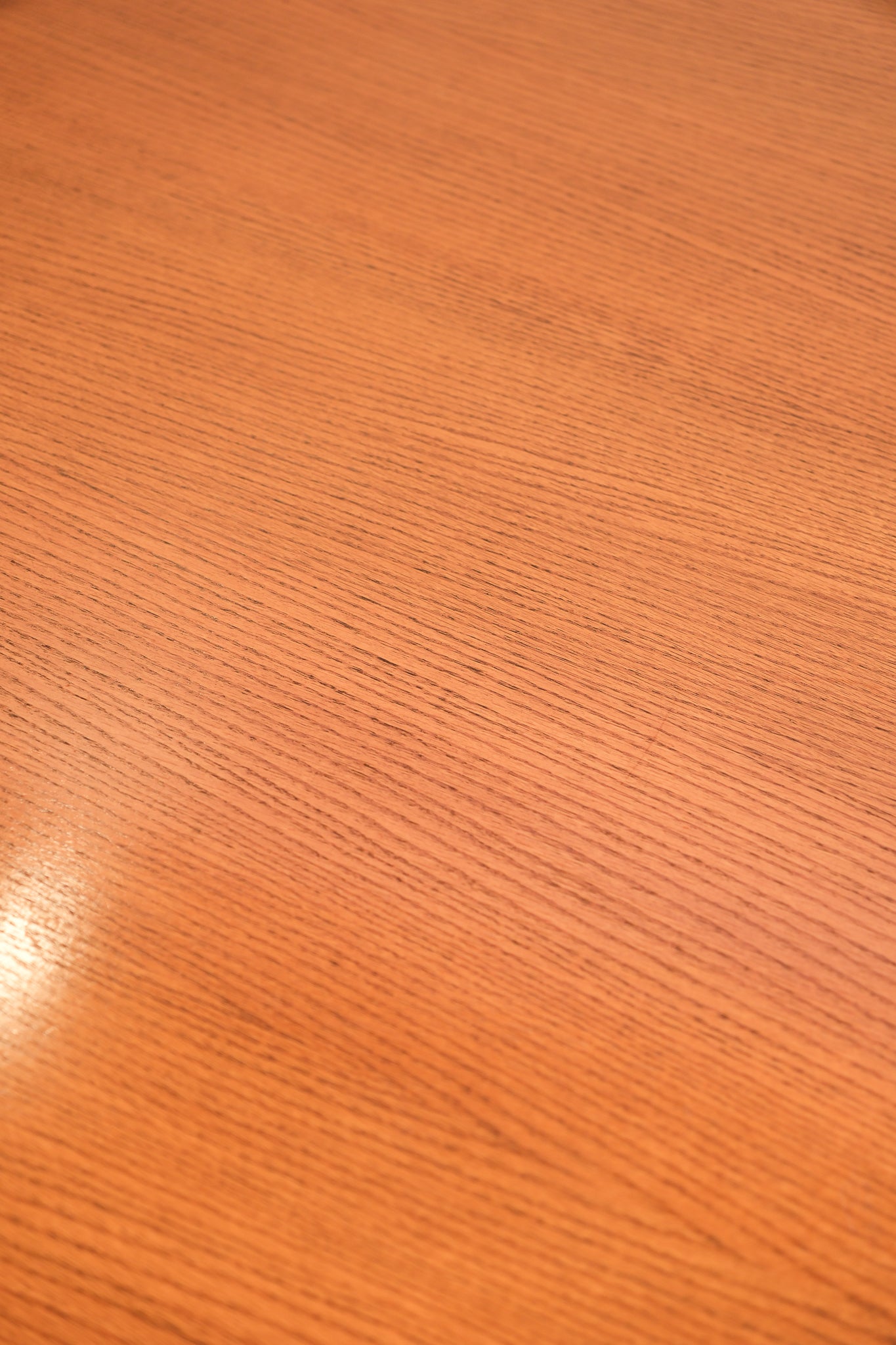 MCM Solid Oak Round Dining Table