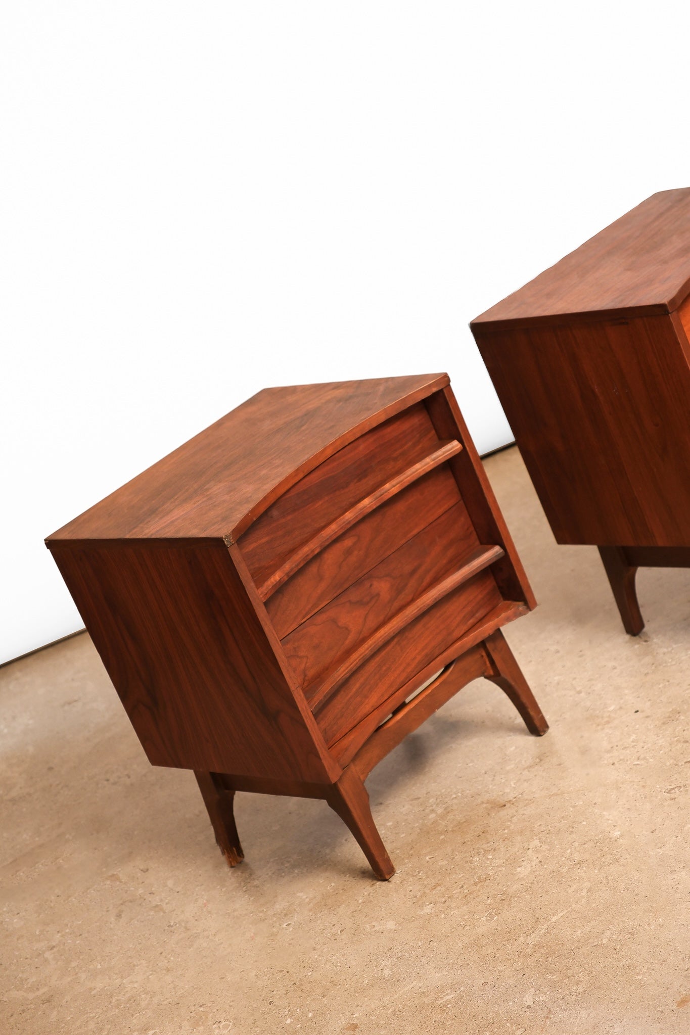 MCM Dark Walnut Nightstand Set
