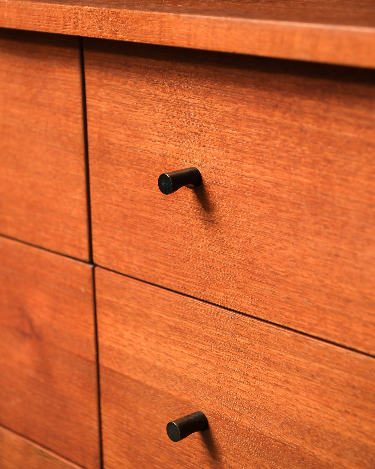 Vintage Teak 9-Drawer Dresser by RS Associates