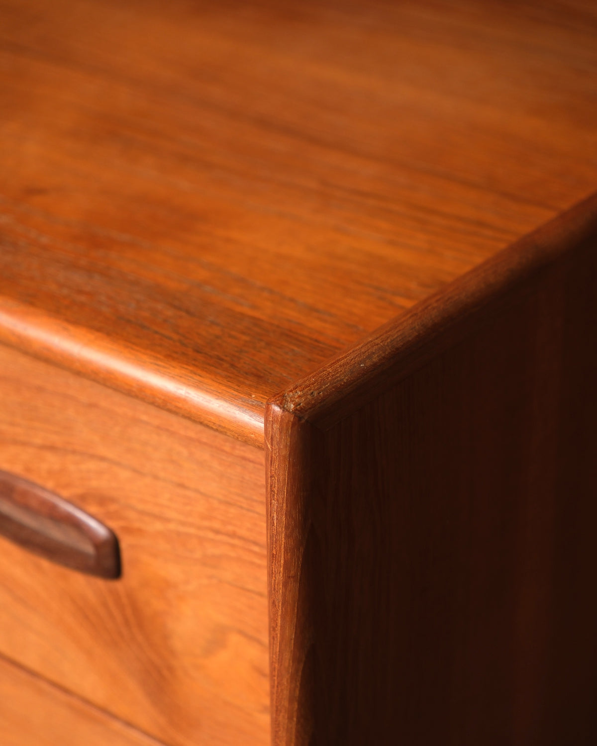 Vintage Teak Tallboy Dresser