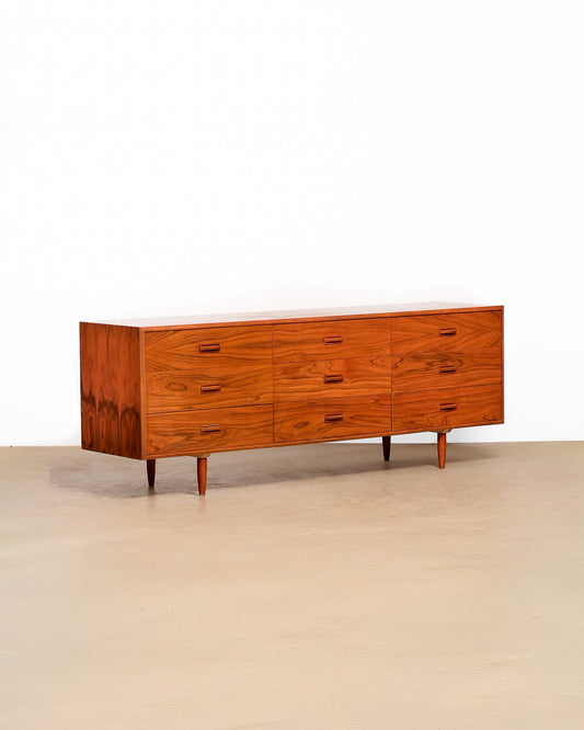 MCM Rosewood 9-Drawer Dresser