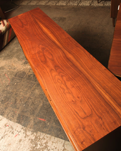 MCM Restored Walnut 9-Drawer Dresser