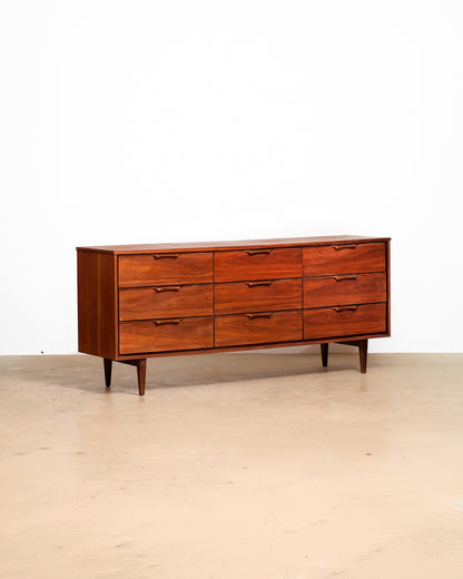MCM Modernist Dark Walnut Restored Dresser