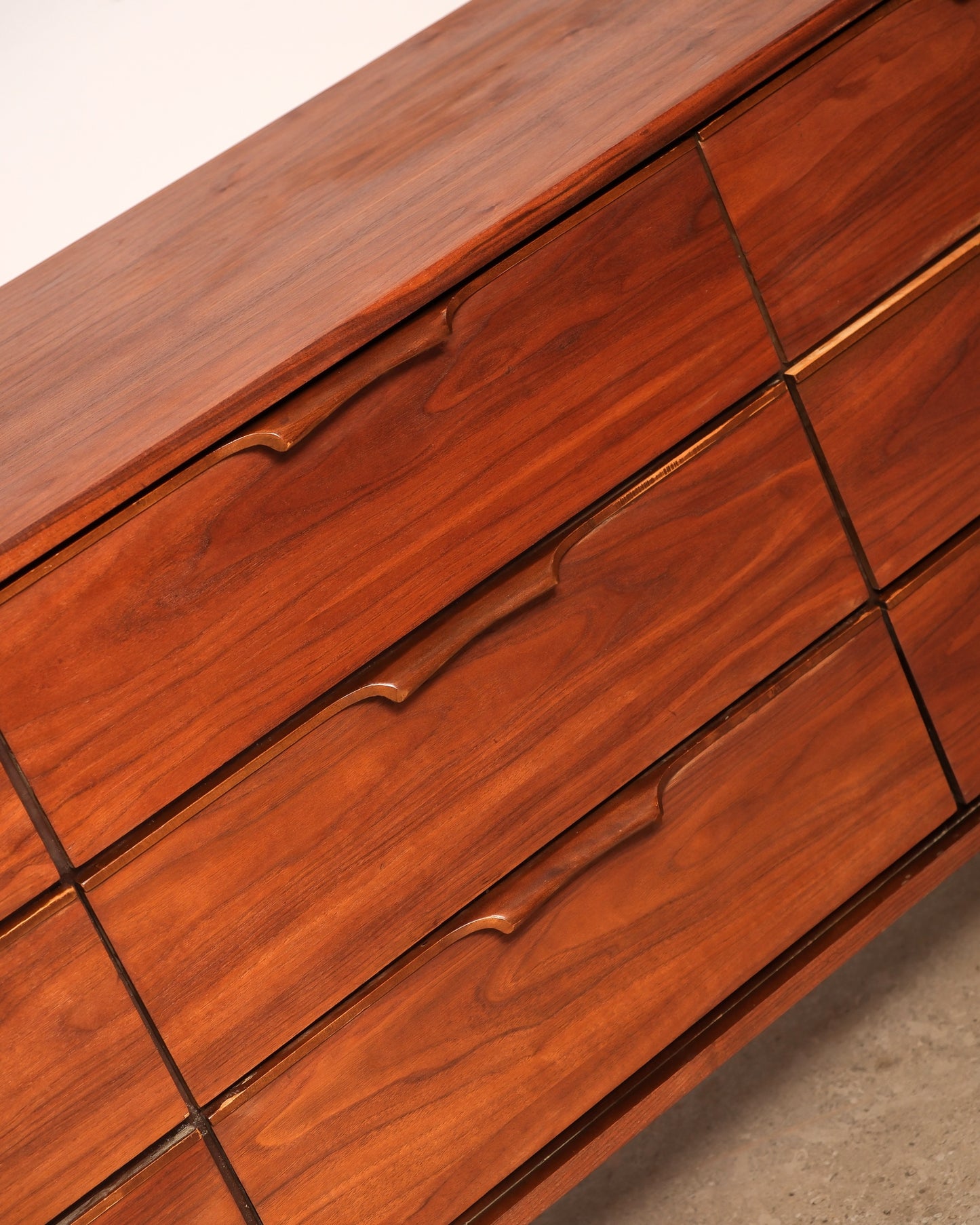 MCM Modernist Dark Walnut Restored Dresser