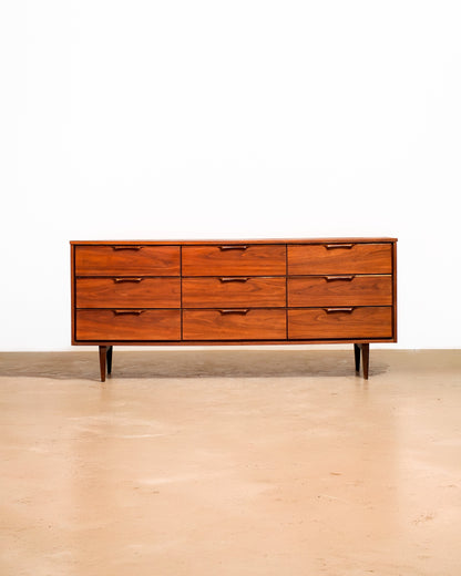 MCM Modernist Dark Walnut Restored Dresser