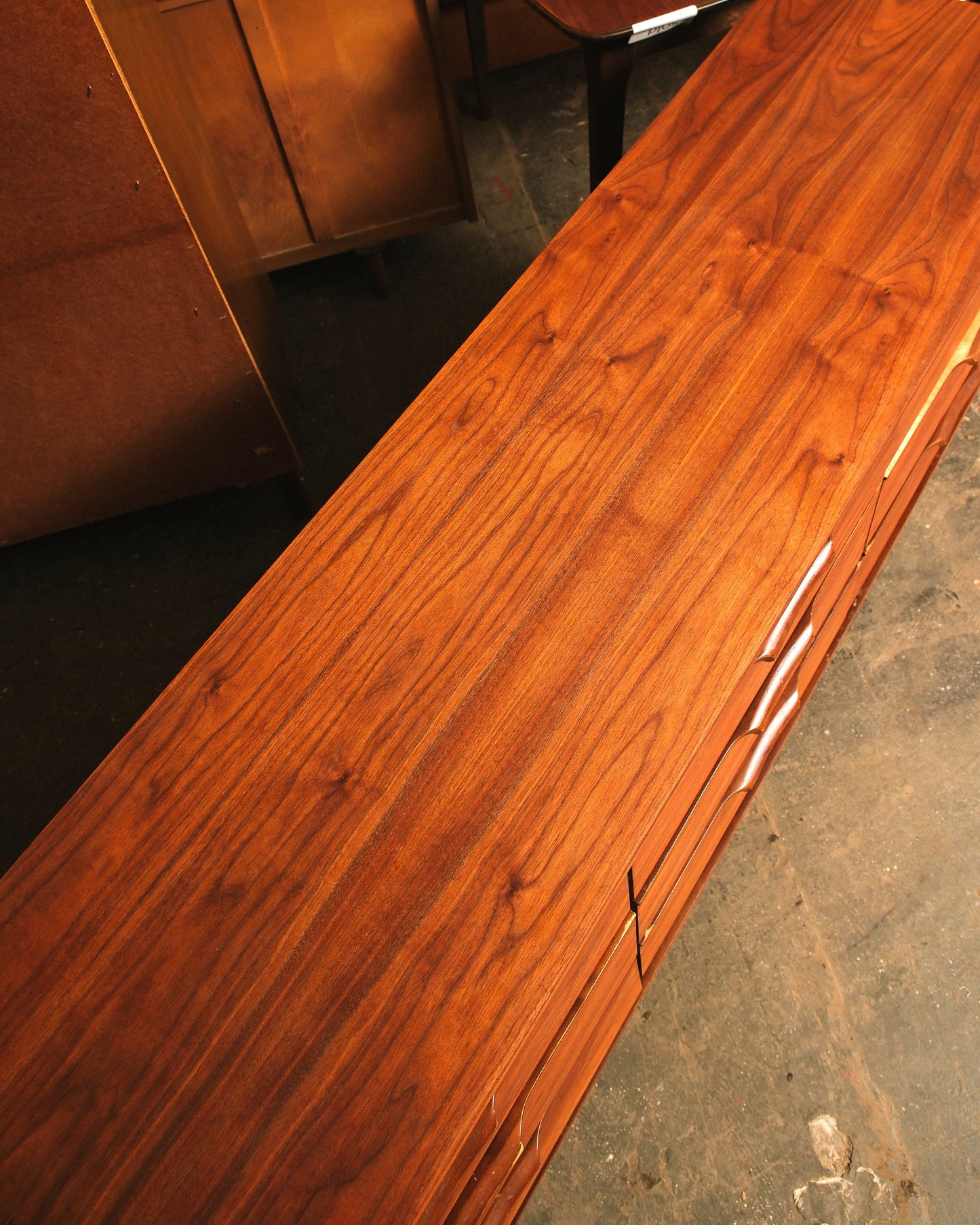 MCM Modernist Dark Walnut Restored Dresser