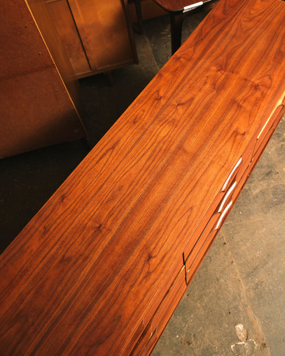MCM Modernist Dark Walnut Restored Dresser