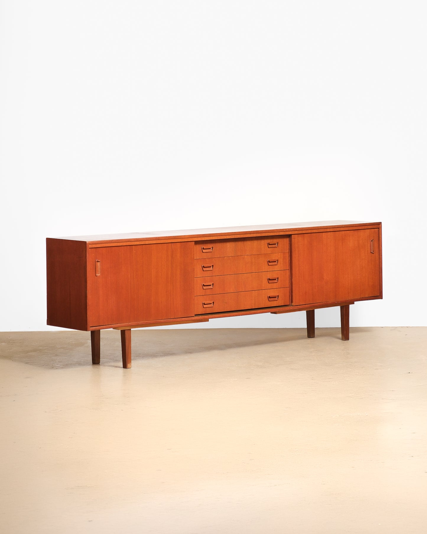 MCM Danish Teak Restored Sideboard (95”)