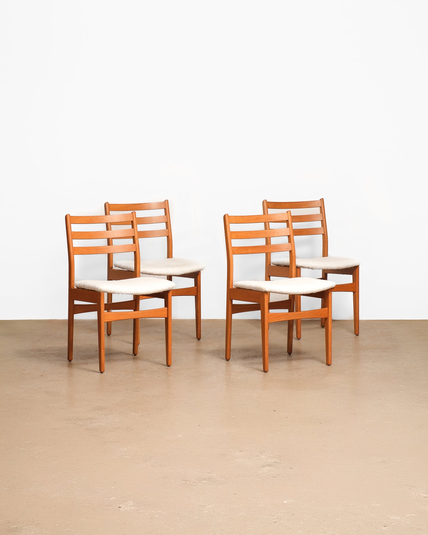 MCM Teak Chair Set (1962) – New Fabric