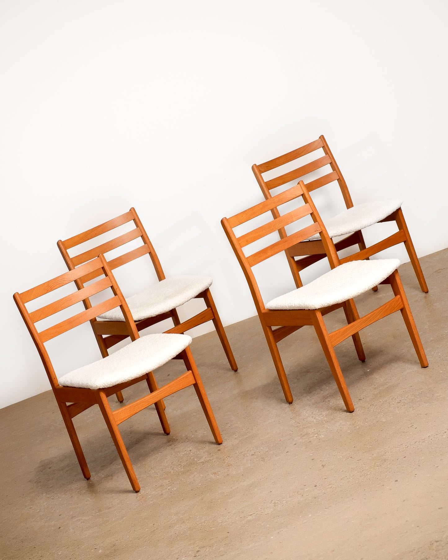 MCM Teak Chair Set (1962) – New Fabric