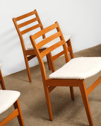 MCM Teak Chair Set (1962) – New Fabric
