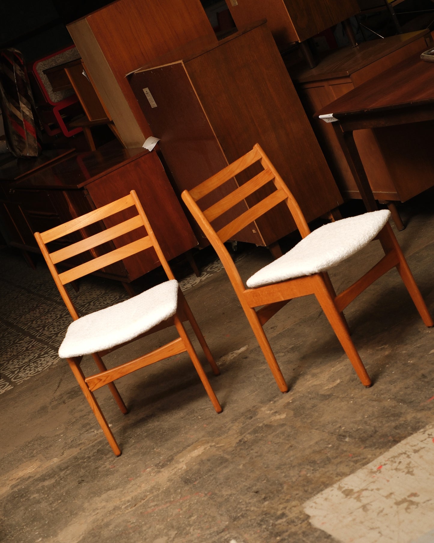 MCM Teak Chair Set (1962) – New Fabric