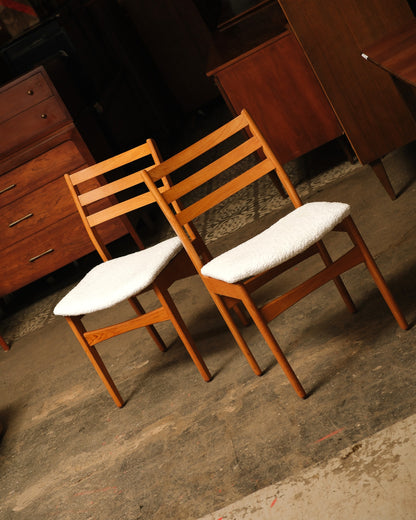 MCM Teak Chair Set (1962) – New Fabric