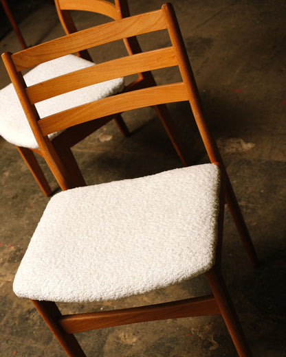 MCM Teak Chair Set (1962) – New Fabric