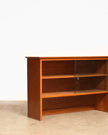 MCM Walnut Glass Cabinet by Hepworth