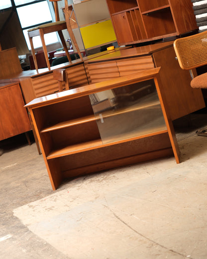 MCM Walnut Glass Cabinet by Hepworth