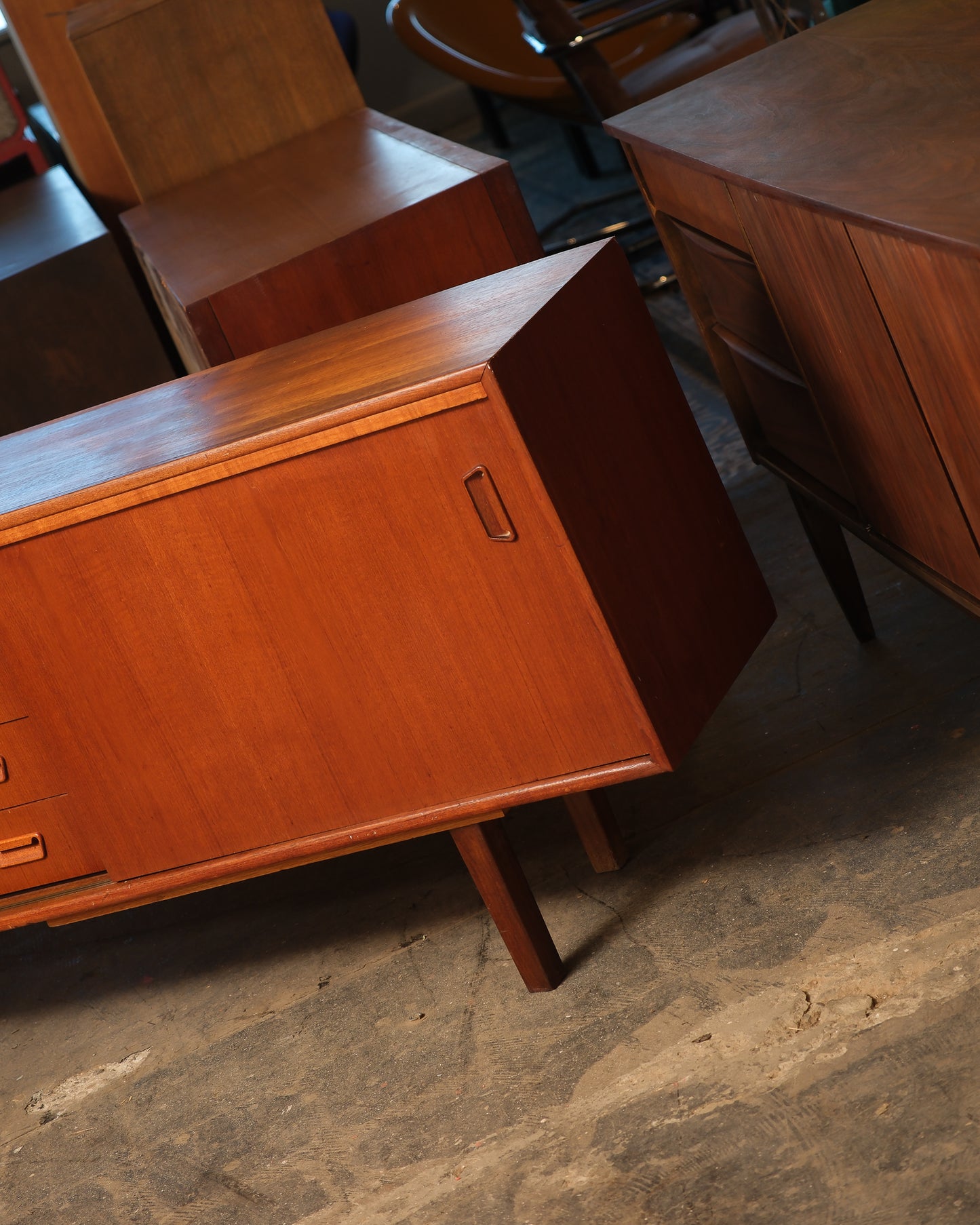 MCM Danish Teak Restored Sideboard (95”)