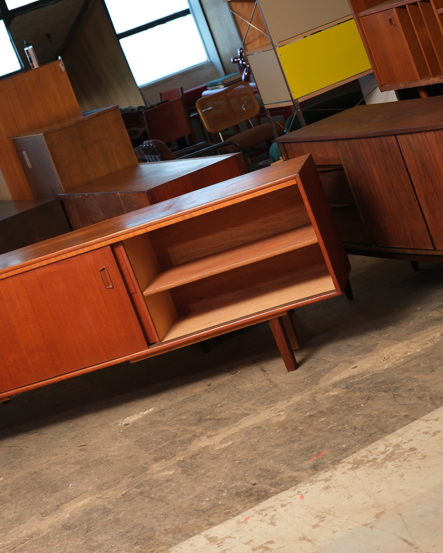 MCM Danish Teak Restored Sideboard (95”)