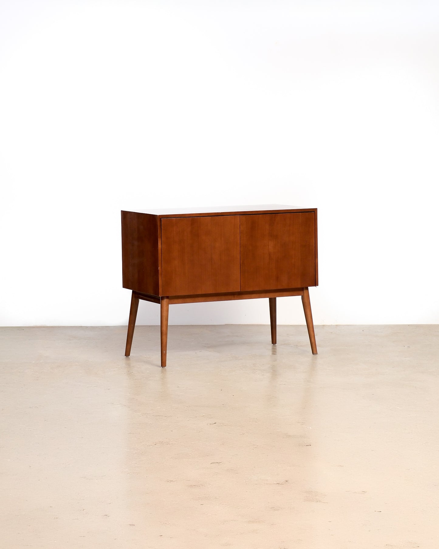 MCM Style Dark Walnut Cabinet