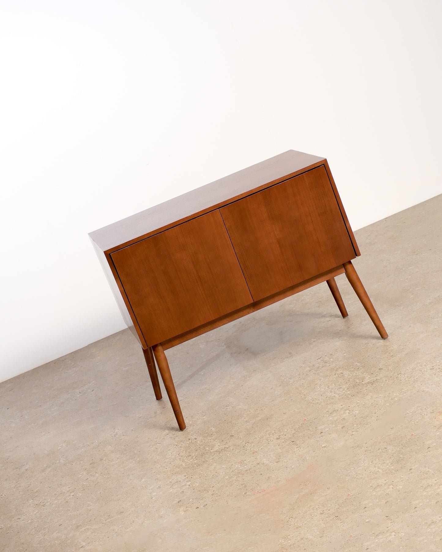 MCM Style Dark Walnut Cabinet