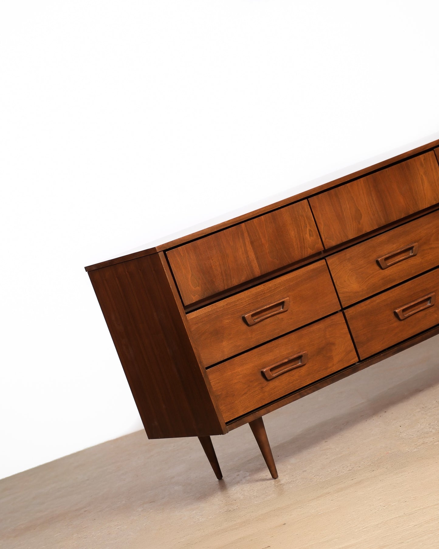 MCM Dark Walnut Dresser by Vic Art (1969)
