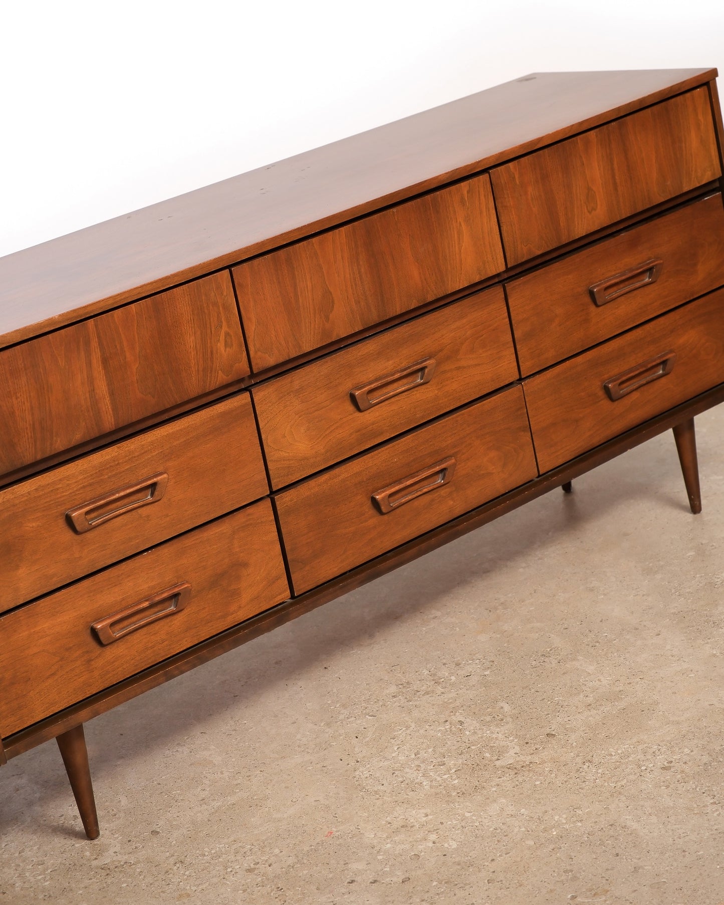 MCM Dark Walnut Dresser by Vic Art (1969)