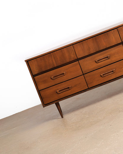 MCM Dark Walnut Dresser by Vic Art (1969)