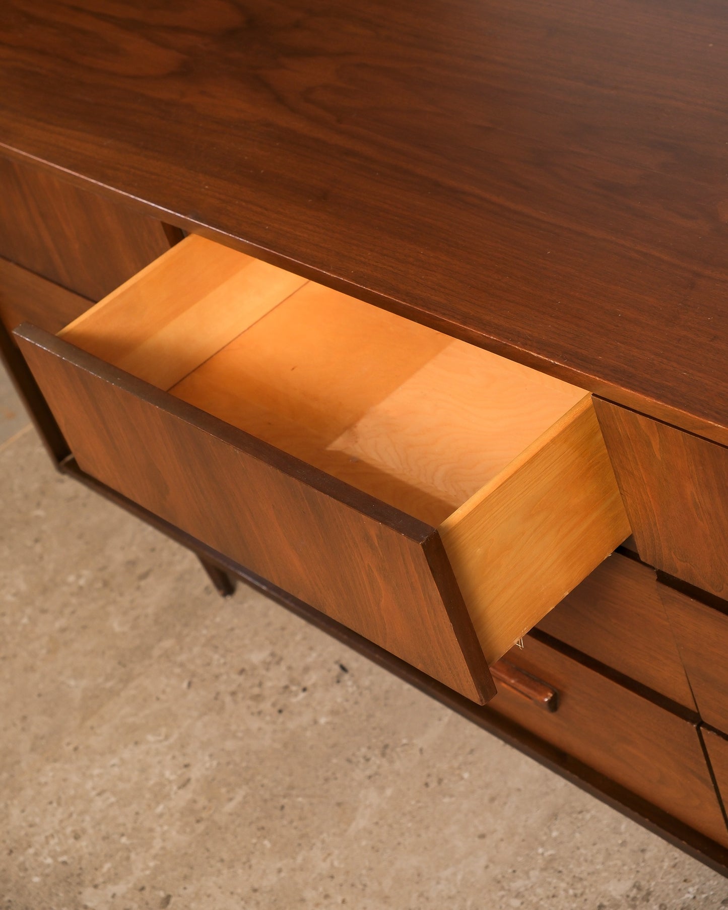 MCM Dark Walnut Dresser by Vic Art (1969)