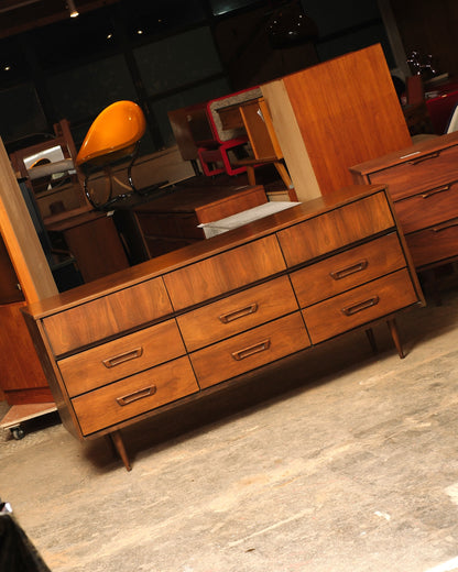 MCM Dark Walnut Dresser by Vic Art (1969)