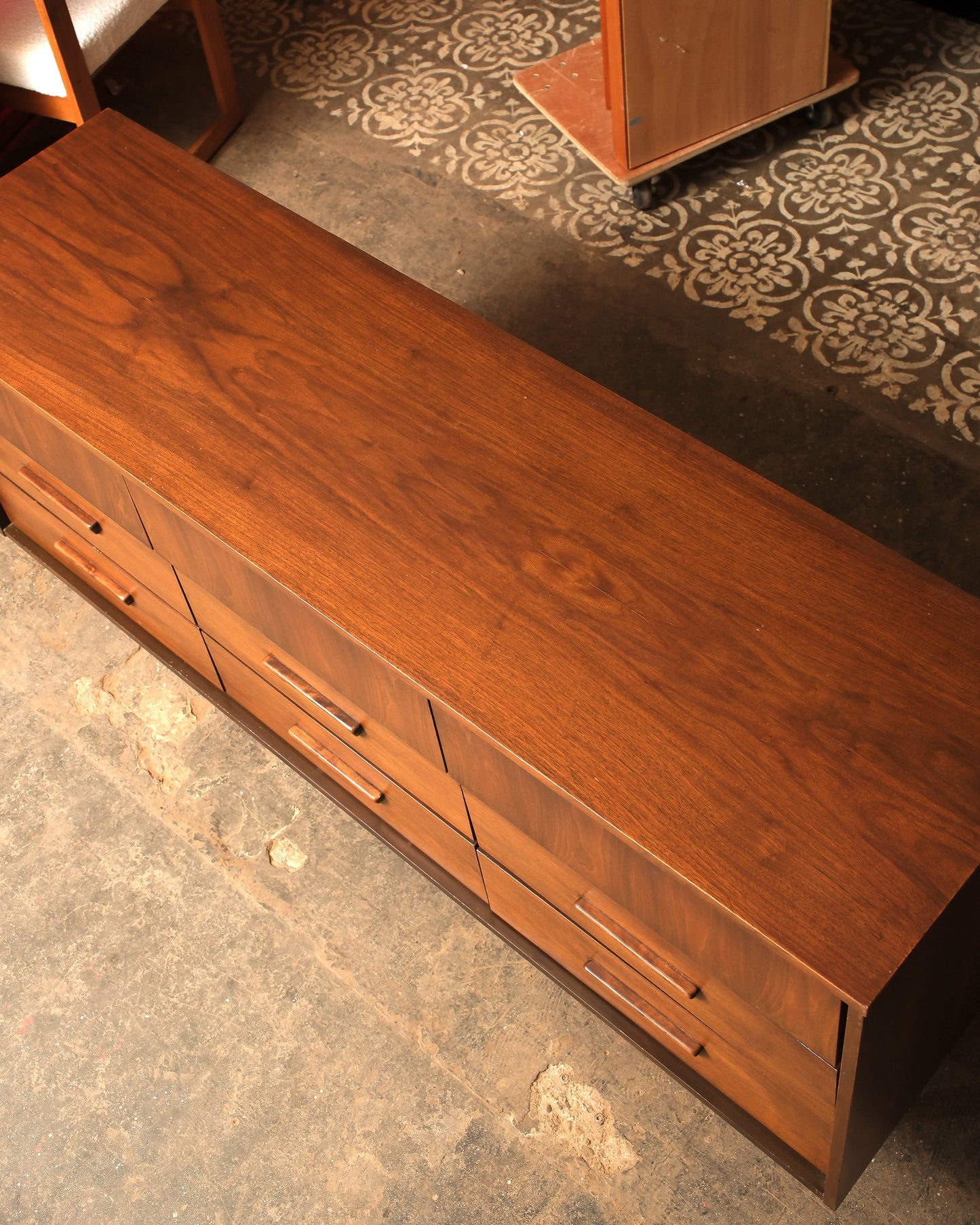 MCM Dark Walnut Dresser by Vic Art (1969)
