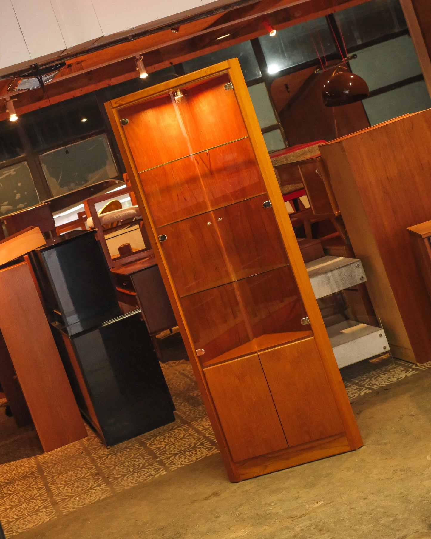 MCM Teak Danish Corner Unit