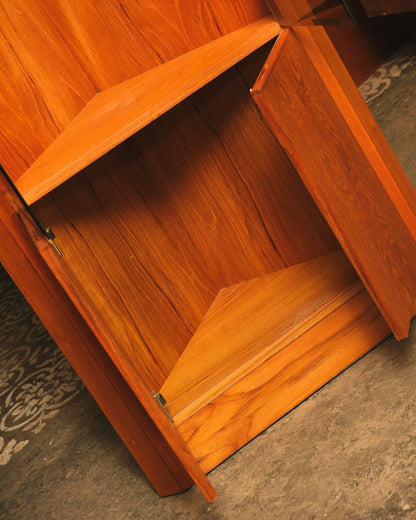 MCM Teak Danish Corner Unit